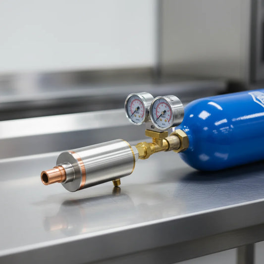 Whippiphany filter and regulator setup for culinary use while reading about a Galaxy Gas lawsuit